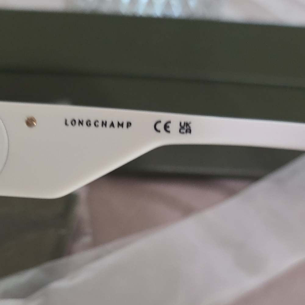 Longchamp White Sunglasses *NEW IN CASE* - Picture 4 of 10